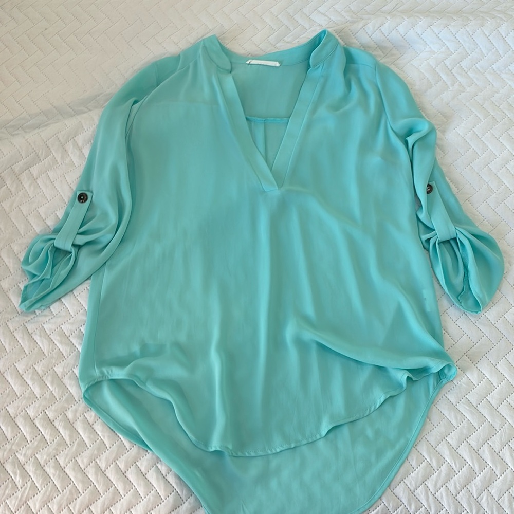 Lush Teal blouse